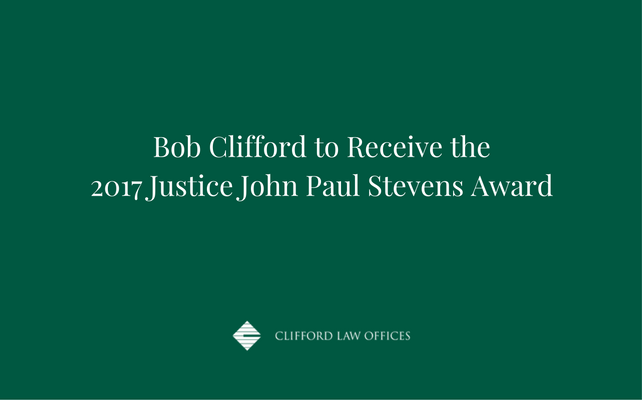 Bob Clifford to Receive the 2017 Justice John Paul Stevens Award.png