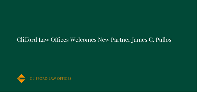 Clifford Law Offices Welcomes New Partner James C. Pullos.png