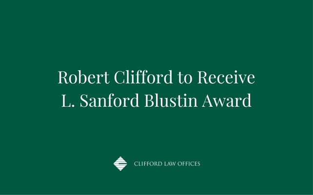 Robert Clifford to Receive L. Sanford Blustin Award.png