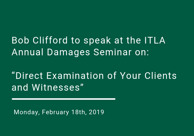 Bob Clifford Speaking ITLA February 2019