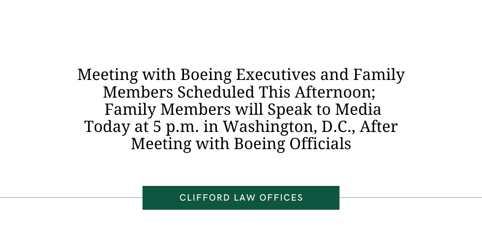 Family Members Speak to Media in Washington, D.C. After Meeting with Boeing Officials