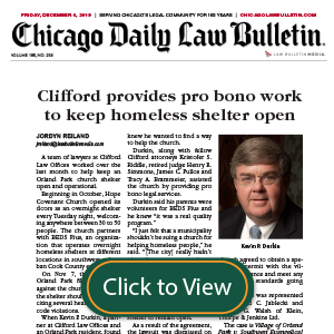 Clifford Provides Pro Bono Work To Keep Homeless Shelter Open Thumbnail