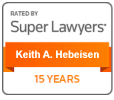 Super Lawyers Keith Hebeisen 15 Years