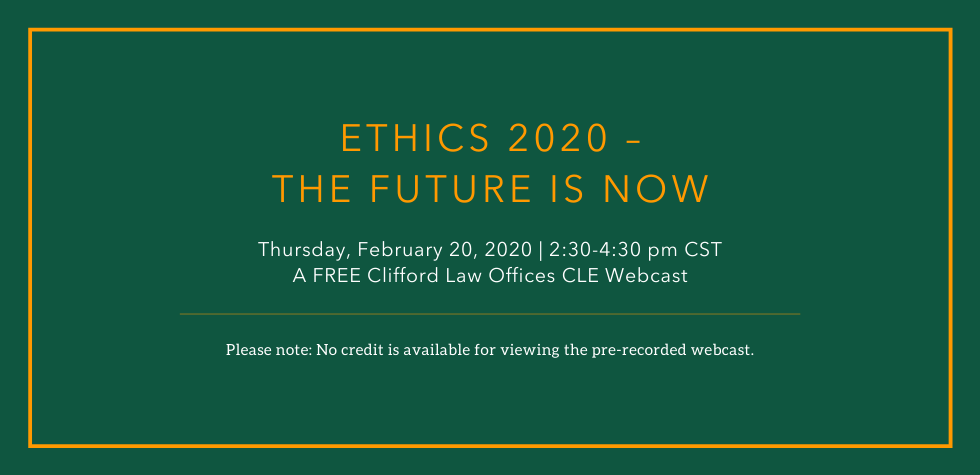 Ethics 2020 – The Future is Now