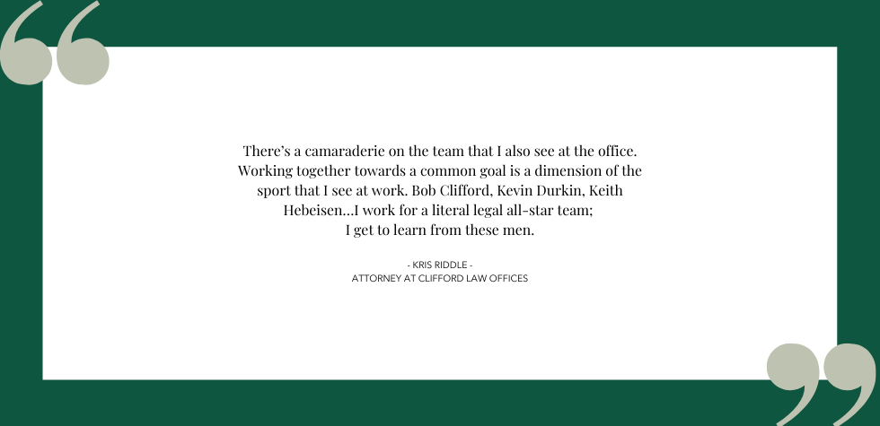 Clifford Law Offices Attorney Kris Riddle: Part of Our Legal All-Star Team