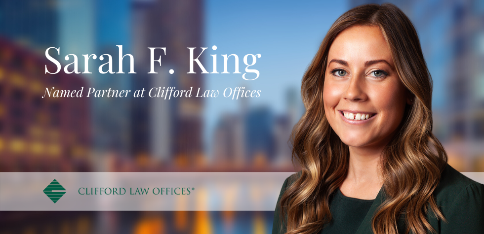 Sarah F. King Named Partner at Clifford Law Offices