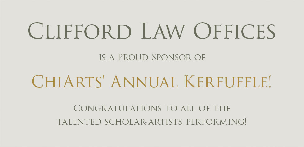 Clifford Law Offices Sponsoring ChiArts® Annual Benefit: Kerfuffle!