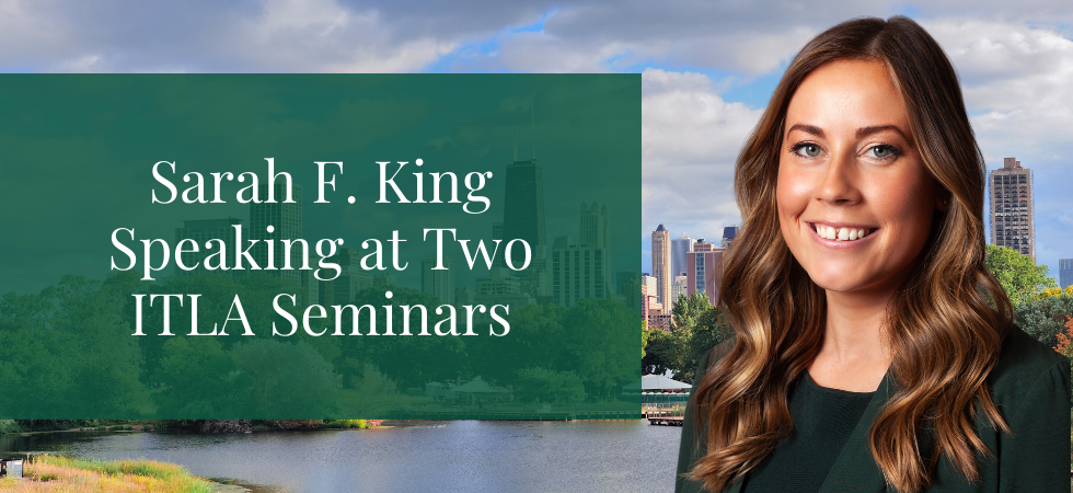 Sarah F. King Speaking at Two ITLA Seminars