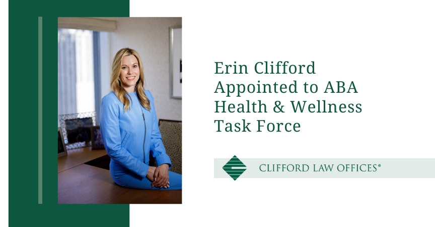 Clifford Law Offices Partner Erin Clifford Appointed to ABA Health & Wellness Task Force