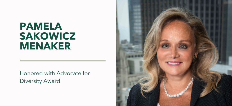 Pamela Sakowicz Menaker Honored with Advocate for Diversity Award