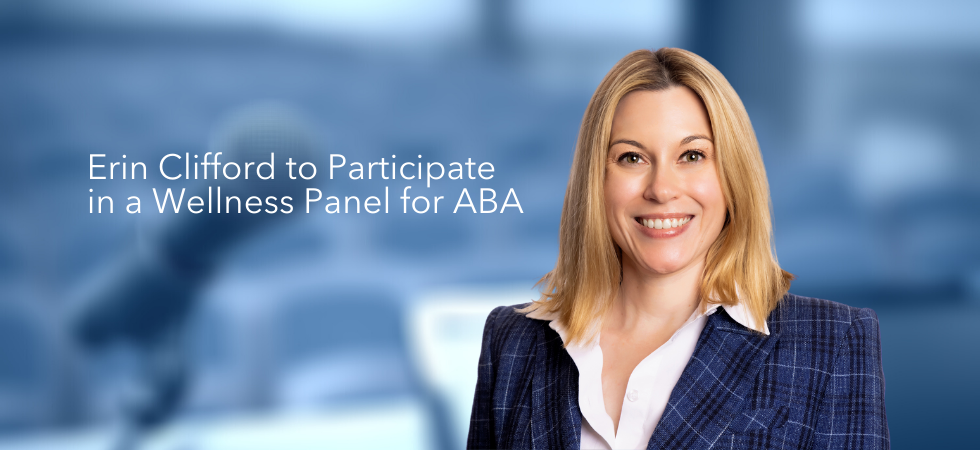 Erin Clifford to Participate in a Wellness Panel for ABA