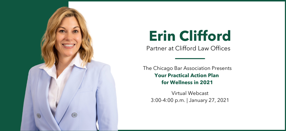 Erin Clifford to Lead Wellness Webcast for the Chicago Bar Association