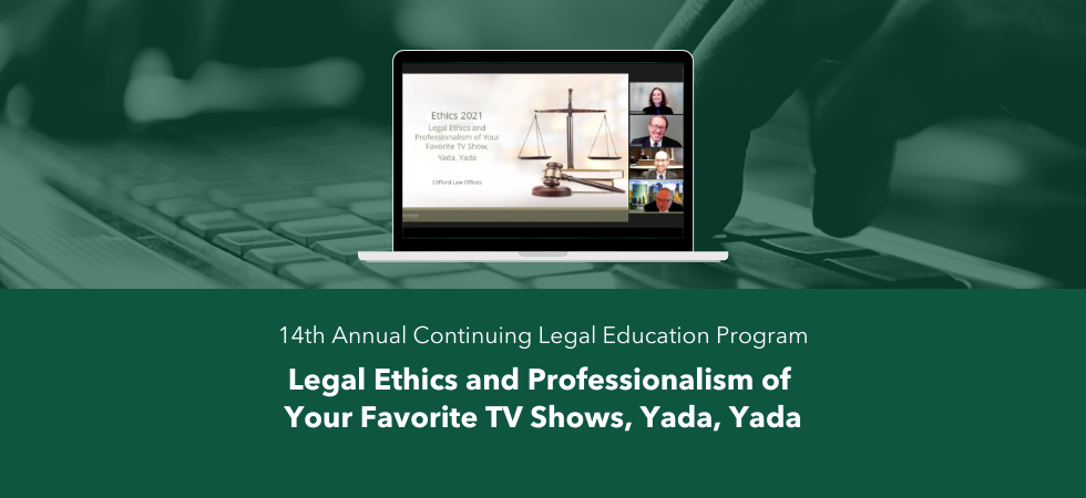 Legal Ethics and Professionalism of Your Favorite TV Shows, Yada, Yada