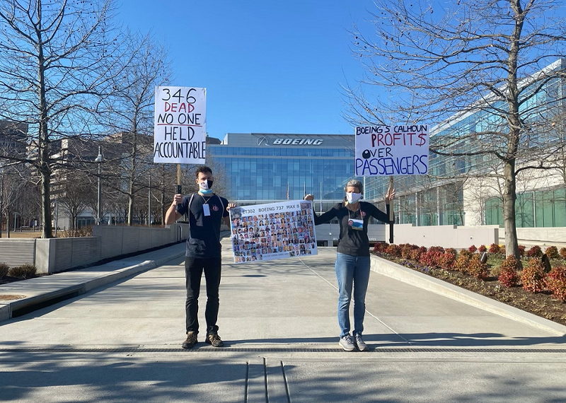 Nadia_milleron_and_son_outside_Boeing_office