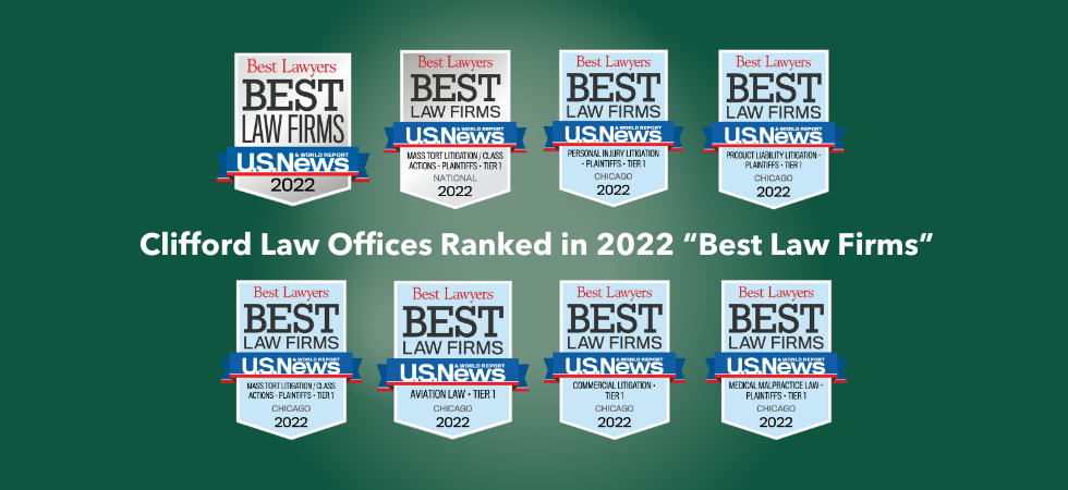Clifford Law Offices Ranked in 2022 “Best Law Firms” by U.S. News – Best Lawyers