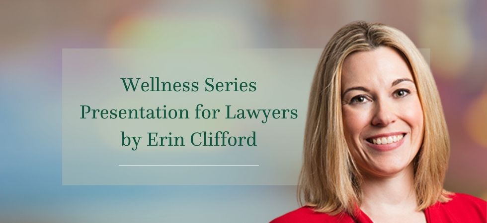 Wellness Series Presentation for Lawyers by Erin Clifford