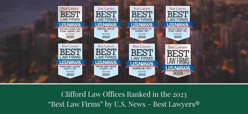 Clifford Law Offices Ranked in the 2023 Best Law Firms by US News Best Lawyers