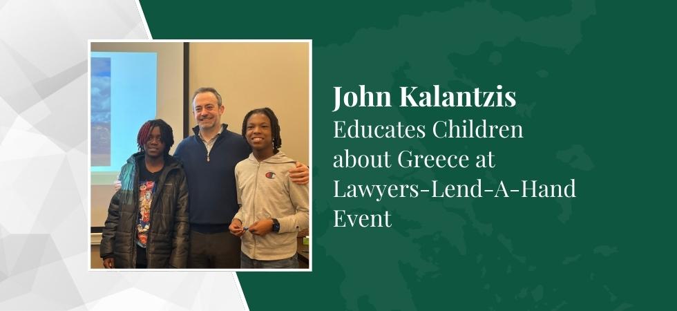 John V. Kalantzis Educates Children about Greece at Lawyers-Lend-A-Hand Event