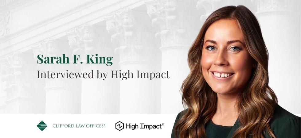 Sarah F. King Interviewed by High Impact