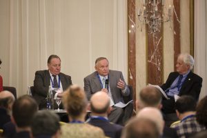 Robert A. Clifford speaks on panel at international aviation conference.