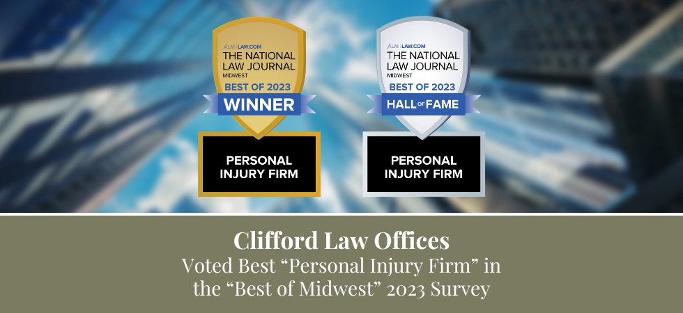 Clifford Law Offices Voted Best “Personal Injury Firm” in the “Best of Midwest” 2023 Survey