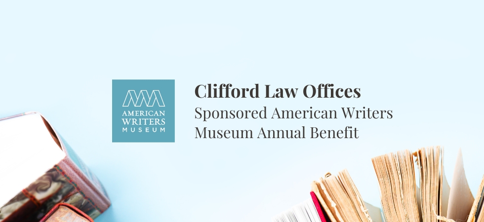 Clifford Law Sponsored Writers Museum Annual Benefit