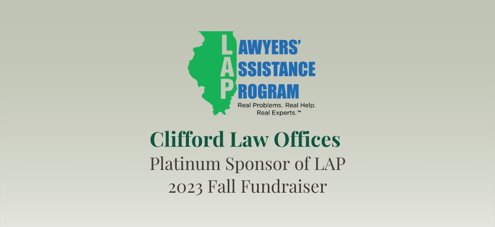 Clifford Law Offices Platinum Sponsor of LAP Fall Fundraiser