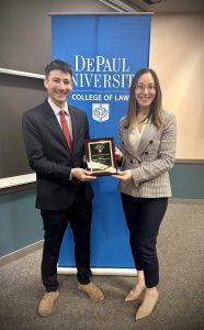2024 Clifford Scholar in Residence Seth Endo is recognized at DePaul Law School.
