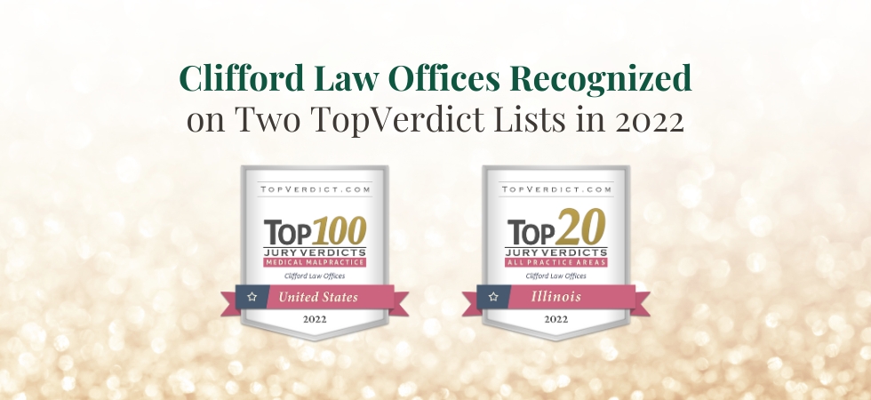 Clifford Law Offices Recognized on Two TopVerdict Lists in 2022