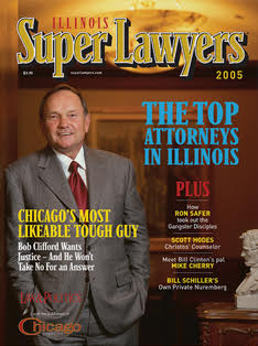Bob Clifford on the original cover of Super Lawyers