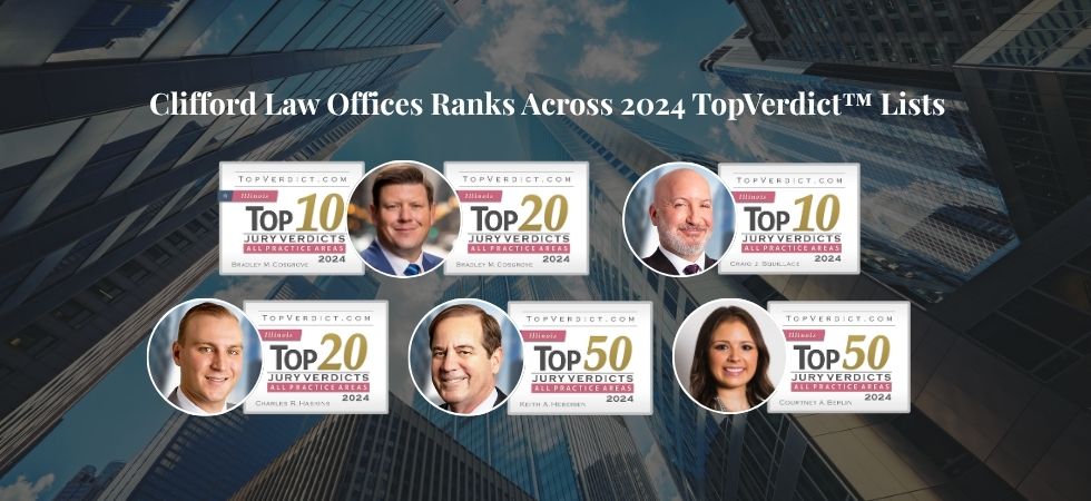 Clifford Law Offices Ranks Across 2024 TopVerdict™ Lists