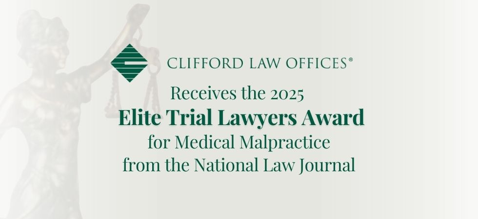 Clifford Law Offices Receives 2025 Elite Trial Lawyers Award for Medical Malpractice from The National Law Journal