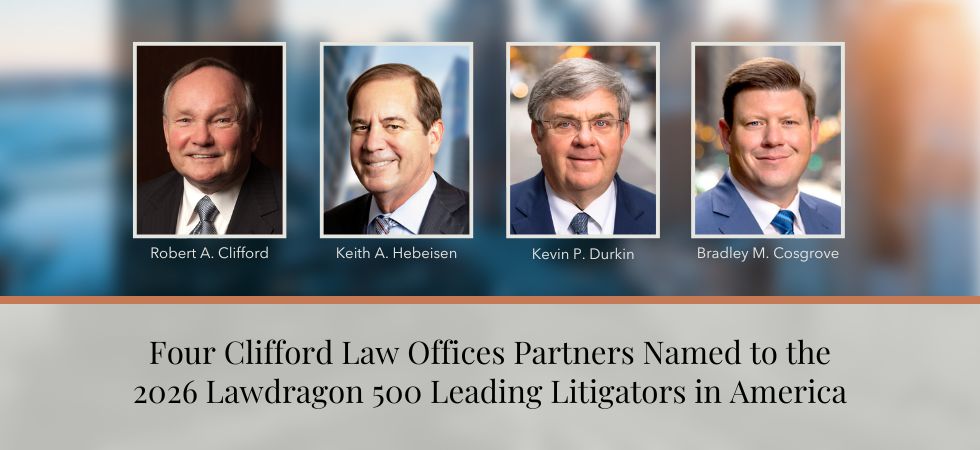Four Clifford Law Offices Partners Named to the 2026 Lawdragon 500 Leading Litigators in America