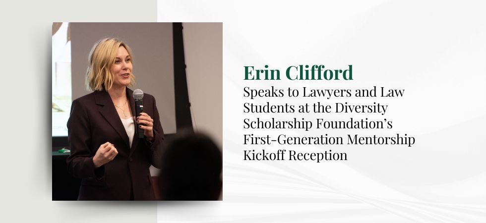 Erin Clifford Speaks to Lawyers and Law Students on Stress