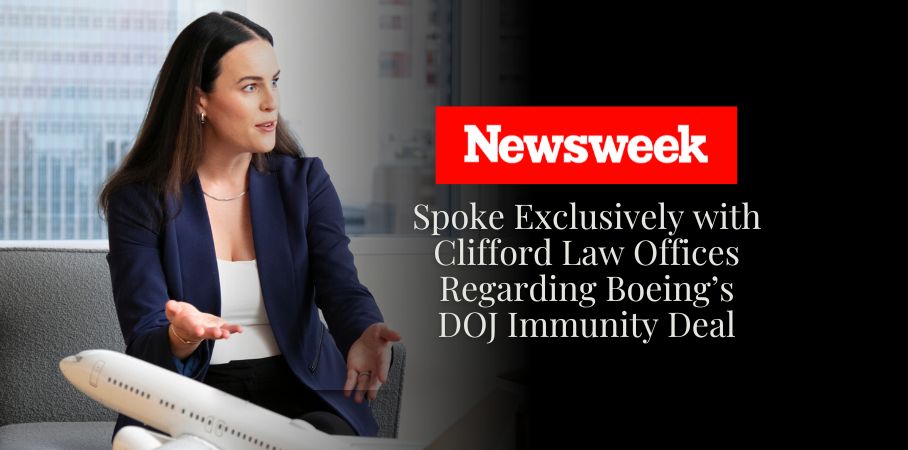 Spoke Exclusively with Clifford Law Offices Regarding Boeing’s DOJ Immunity Deal