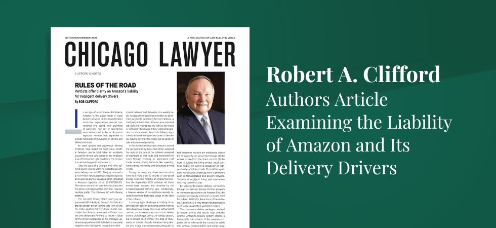 Robert Clifford Authors Article on Amazon Liability