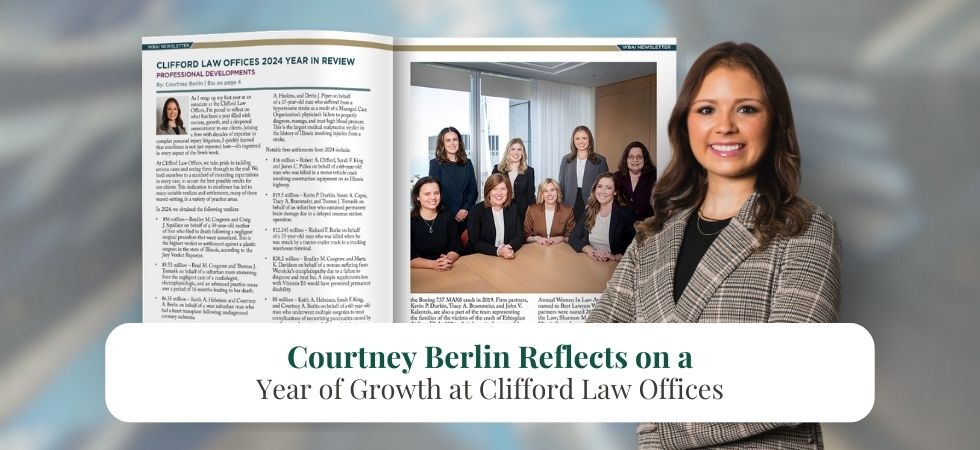 Courtney Berlin Reflects on a Year of Growth at Clifford Law Offices