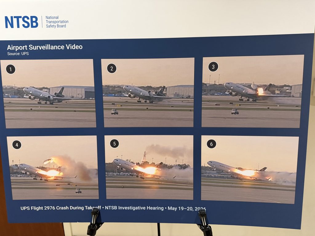 Photos presented by the NTSB depict the moments leading up to the crash and the devastation that followed.