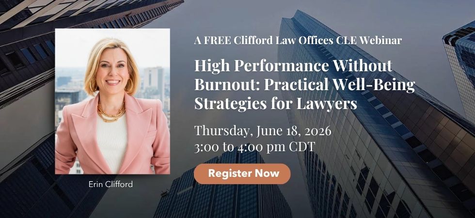 High Performance Without Burnout CLE with Erin Clifford