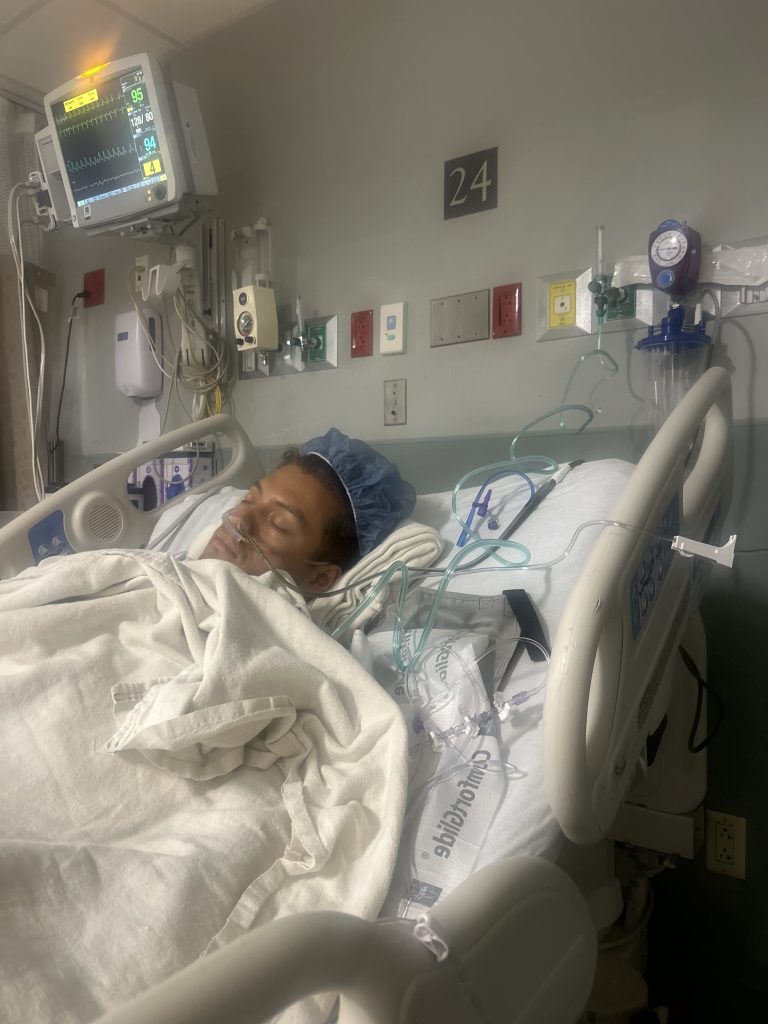 Benjamin Del Real Jr after second surgery. 
