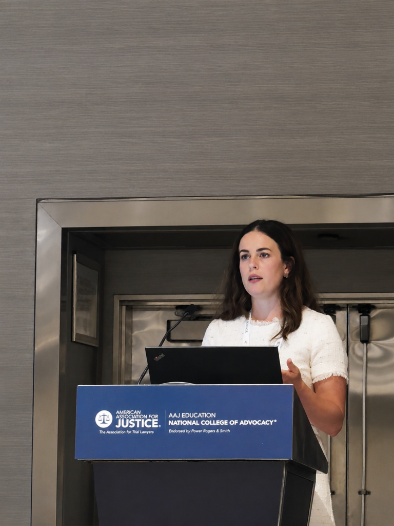 Tracy Brammeier Speaking at AAJ conference