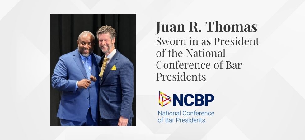 Juan Thomas Sworn in as President of the National Conference of Bar Presidents